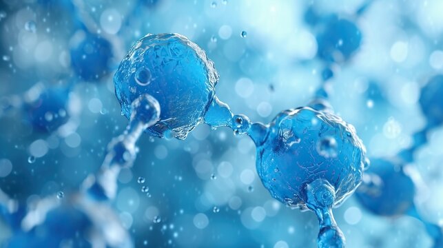 abstract molecular model background