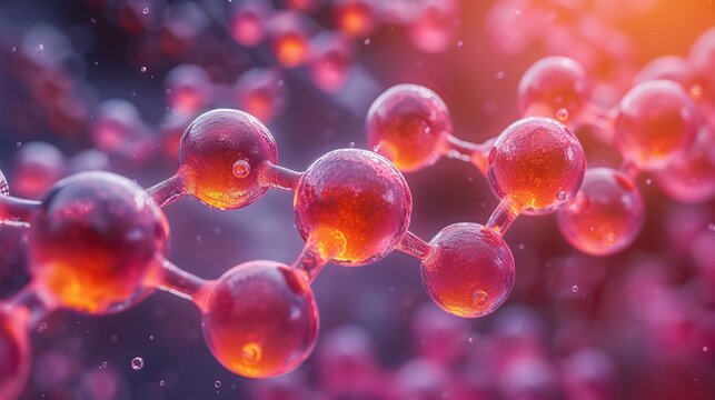 abstract molecular model background