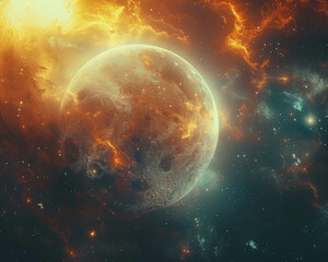 Obraz premium Delve into the mysterious world of astrology and celestial bodies