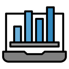Business Laptop Icon Element For Design