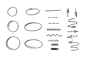 Vector brushes and caligraphy elements: ideal for highlighting and text design in apps, diaries, banners and social media. Flexibility and style with easily changeable colors