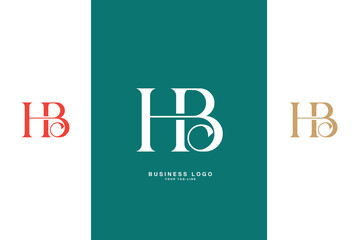 HB, BH, H, B, Abstract Letters Logo Monogram
