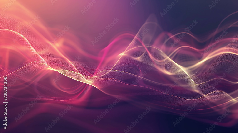 Poster blue minimal wavy lines abstract futuristic tech background. digital banner design. wave element for