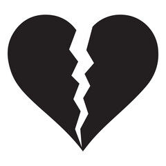 Two parts of broken heart. Valentine heart simbol. Wedding Vector heart sign. Hearts with beautiful decor. Heart vector.