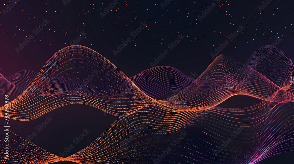 Poster wave on business background lines wave abstract flying design. abstract wave element for design. dig