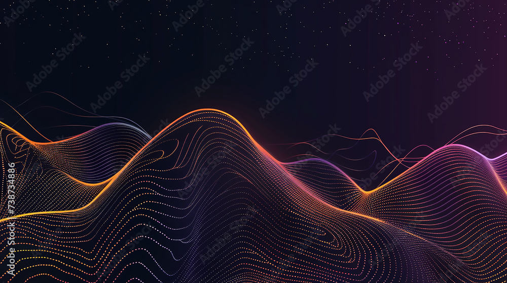 Poster wave on business background lines wave abstract flying design. abstract wave element for design. dig
