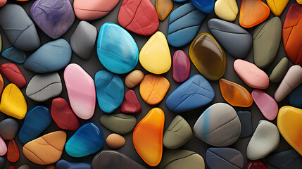 Beautiful colorful pebbles wallpaper