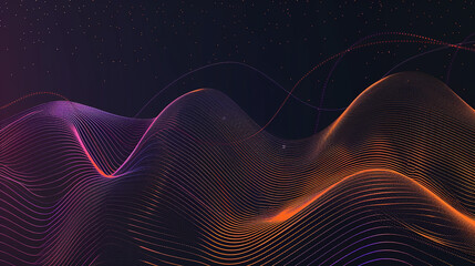 Wave on business background lines wave abstract flying design. Abstract wave element for design. Digital frequency track equalizer. Stylized line art background.