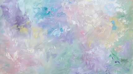 Fototapeta na wymiar Dreamy Pastel Rainbow Palette Oil Painting Background.