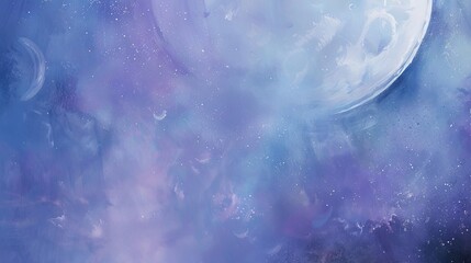 Ethereal Celestial Dreamscape Oil Painting Background