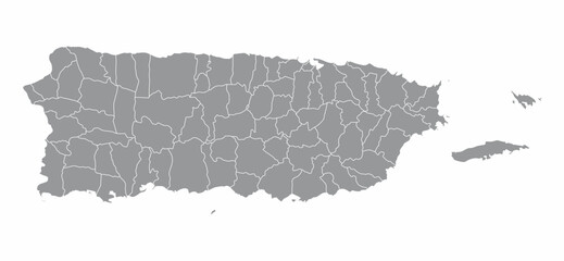 Fototapeta premium Puerto Rico map