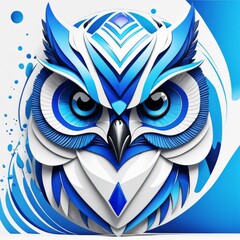 mecha owl illustration