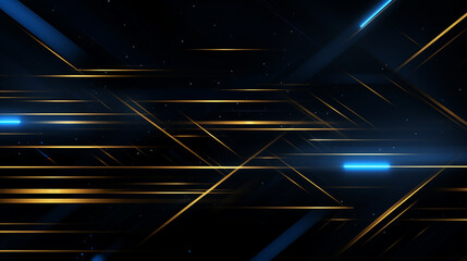 Abstract geometric with connected lines. Big data visualization, network connection. technology futuristic glowing blue and purple light lines with light speed zoom on black background technology.