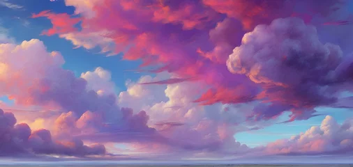 Schilderijen op glas The sky and clouds are brilliant background © abdel moumen rahal
