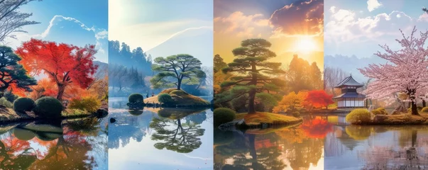  Four season of Japan collage in a picture © SOLO PLAYER