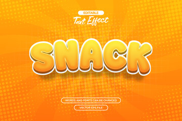 Snack text effect