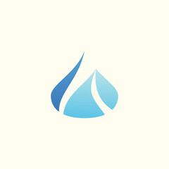 Water drop logo vector icon