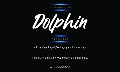 A dark background with an isolated typeface. Street art and graffiti style use the texture alphabet. a gritty, unclean look.  Brush lettering in vector form.