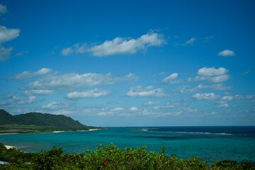Fototapeta na wymiar The horizon and sky of the southern island