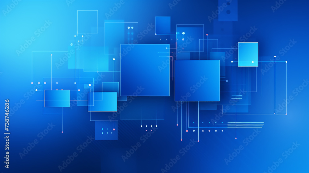 Poster abstract digital background. can be used for technological processes. square line futuristic technol