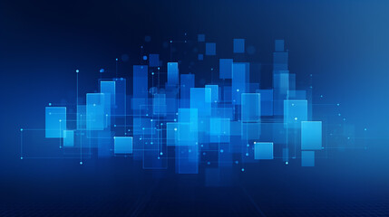 Obraz premium Abstract Elegant blue square technology and bright color Background. Abstract blue square Pattern. Squares Texture. blue bright background with abstract square shape, dynamic and sport banner concept.