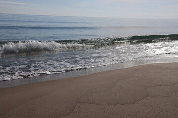 waves on the beach