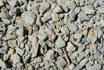 Construction, building materials for concreting of houses, facades. Industrial construction waste, stones, broken bricks, construction debris.