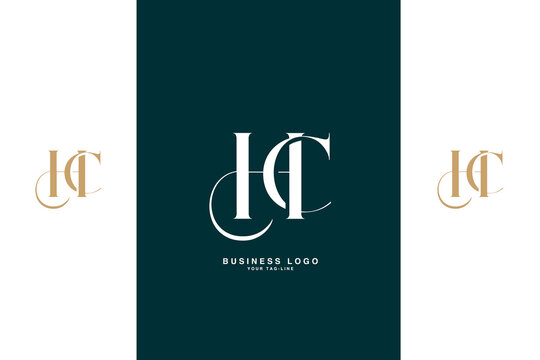 HC, CH, H, C, Abstract Letters Logo Monogram