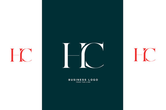 HC, CH, H, C, Abstract Letters Logo Monogram