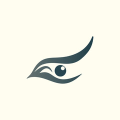 Eye care vector logo symbol