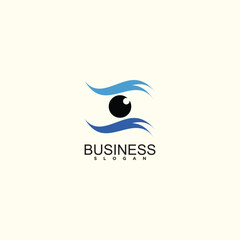 Eye care vector logo symbol