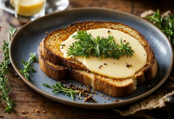 Toast with butter 