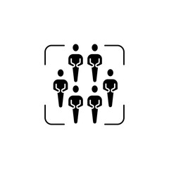 population control concept line icon. Simple element illustration. population control concept outline symbol design.