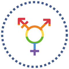 gender flat style icon