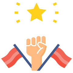 effort flat style icon