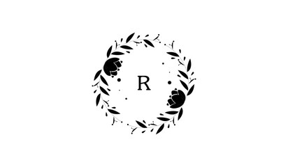 Luxury Double Flower Alphabetical Logo