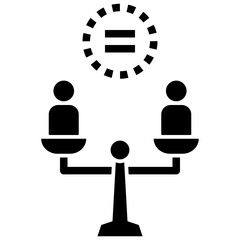 justice glyph style icon