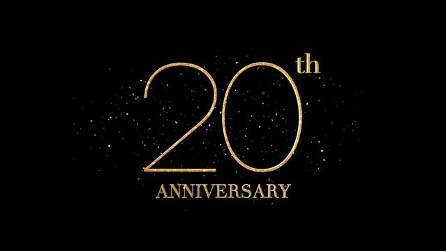 20 th Anniversary Text, Alpha Channel