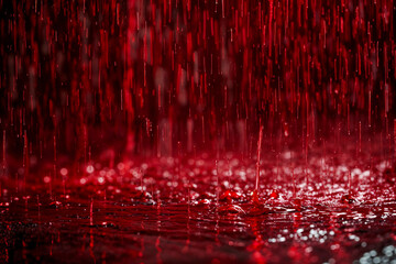 Blood rain, horror, supernatural phenomenon, background, Halloween © Sunshower Shots
