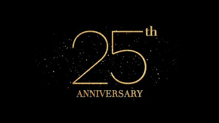25 th Anniversary Text, Alpha Channel