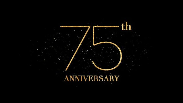75 th Anniversary Text, Alpha Channel