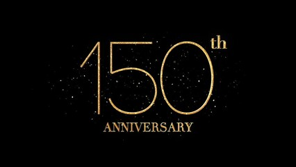 150 th Anniversary Text, Alpha Channel