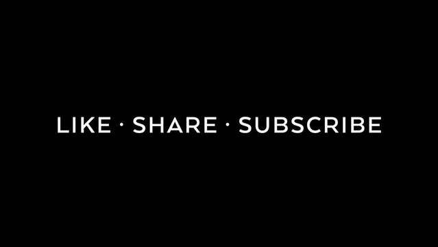 like share subscribe glitch animation animated motion graphics minimalistic glitch animation for social media