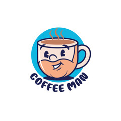 coffee logo illustration, cafe vector