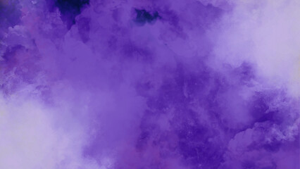 Purple watercolor abstract painted background on vintage paper background, Violet ink and watercolor textures on white paper background.