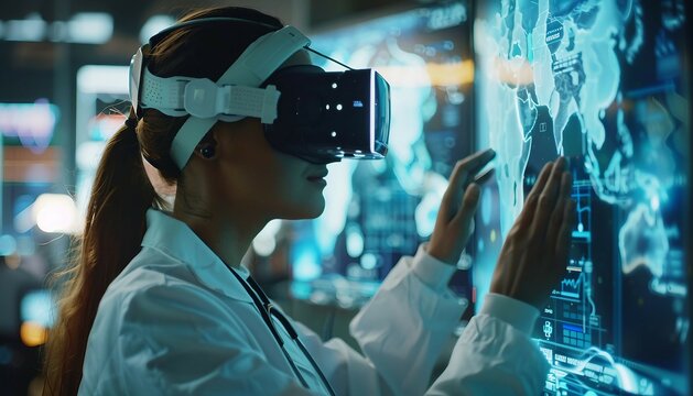 Remote Medical Education and Training, remote medical education and training with an image depicting healthcare professionals participating in virtual training sessions