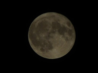 The Moon in the black