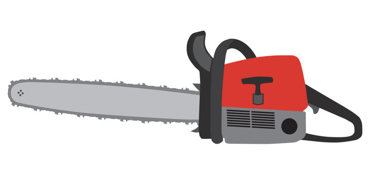 Flat Vector Chainsaw