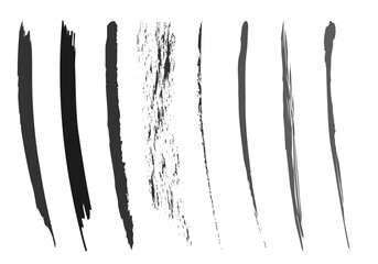 Hoja de iconos de pinceladas o trazado negro. © Gabrieuskal