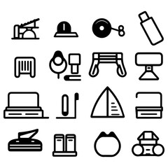 furniture icons set